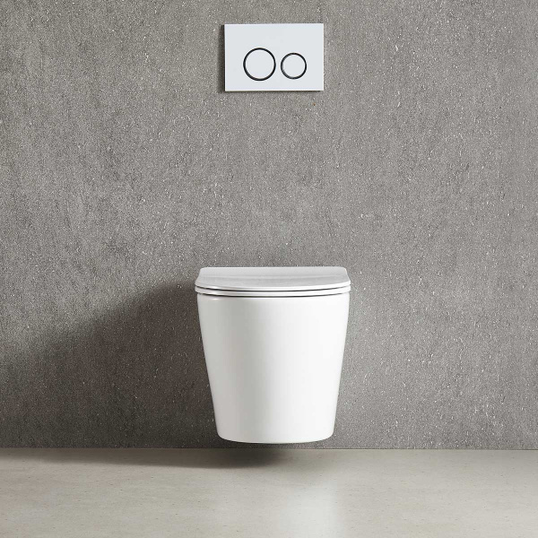 Унитаз подвесной Vincea Tornado Piatti VT1-11T безободковы, цвет белый, ультратонкое soft-close сиденье