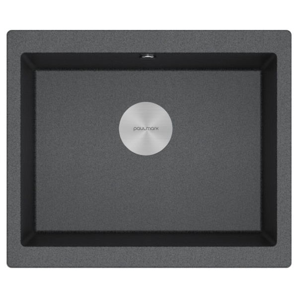 Мойка GERA 60, IT-GRANIT, PM205546-DG, графит, 555х460, подст. мон. Paulmark