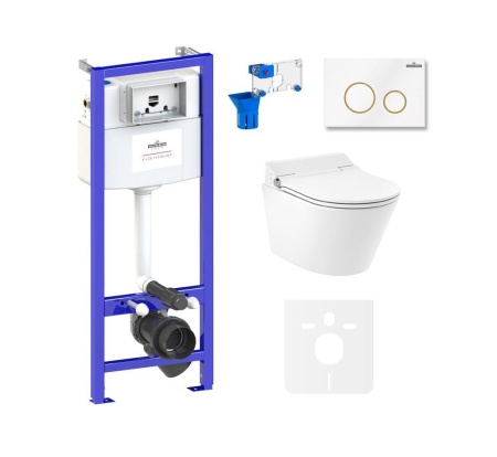 Комплект инсталляции и унитаза 7 в 1 Lavinia Boho Relfix Smart V-Clean 87561199