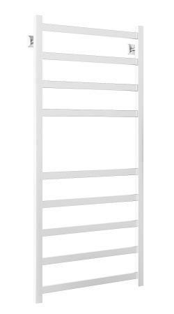 Полотенцесушитель водяной Stinox Prestige 500x1200, нижнее подключение, белый матовый, 1/2" ВР (внутренняя резьба), 9 перекладин