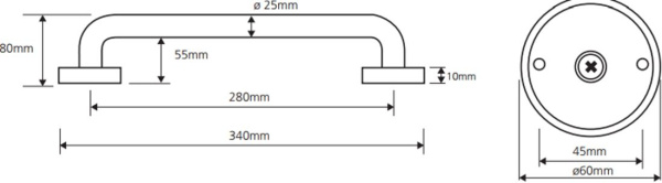 Поручень Bemeta Hotel 106107011