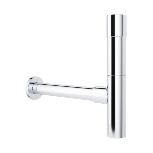 Раковина для ванной Wellsee Calin 201000986 в наборе 3 в 1: овальная раковина белого глянцевого цвета, сифон, донный клапан в цвете хром