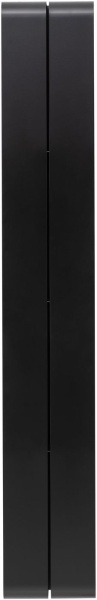 Полка Aquanet Магнум 20x130 черная матовая, вертикальная