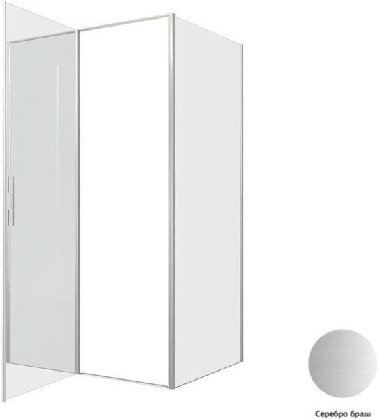 Душевой уголок Allen Brau Priority 120x90 3.31032.BA + 3.31044.BA серебро браш
