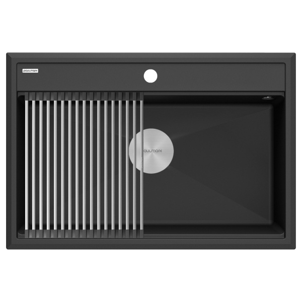 Мойка STEPIA 80, IT-GRANIT, PM117551-AN, антрацит, 750х510, Paulmark
