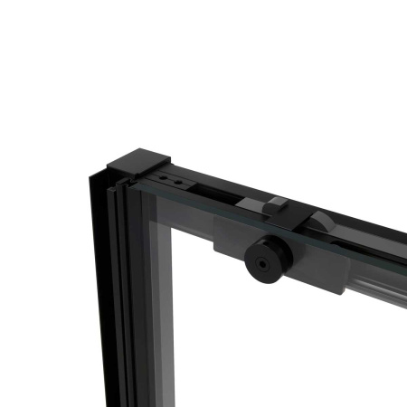 Душевая дверь Vincea Slim Soft VDS-1SS100CLB, 1000, черный, стекло прозрачное