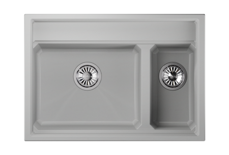 Мойка для кухни Granula Kitchen Space 7302 арктик, 73х51 см, прямоугольная