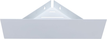Полка Aquanet Магнум 28x28 белая матовая, угловая