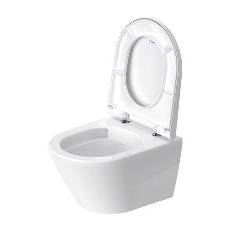 Duravit D-Neo Унитаз подвесной 48х37см, безободковый, сиденье микролифт, цвет: белый 45880900A1 (2588090000+0021690000)
