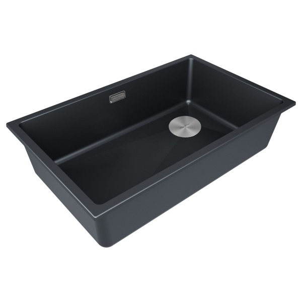 Мойка LUMI 74UNI-SKEW, IT-GRANIT, LU74SK-AN, антрацит, 740х440, Paulmark
