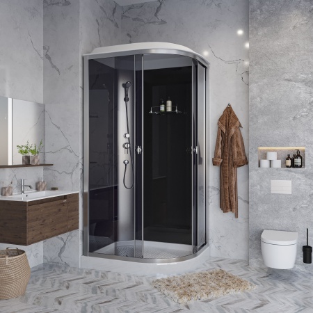 Душ.каб. Niagara Eco E90/40/TN/BK (900х900х1950) 4 места
