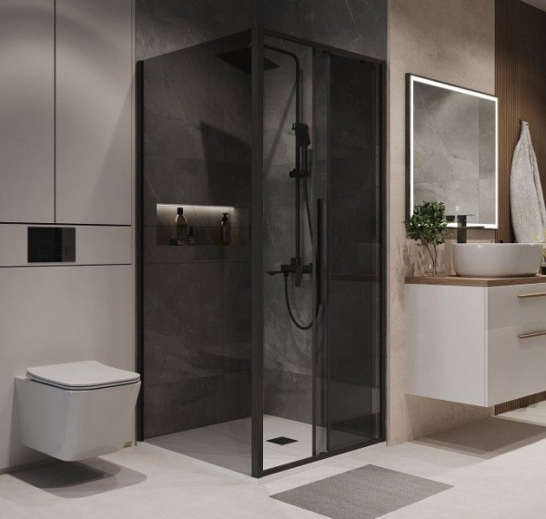 Душевое ограждение Niagara Nova NG-85-9TB-TB80-34 (90*80*195) прямоугольник, двери раздвижные