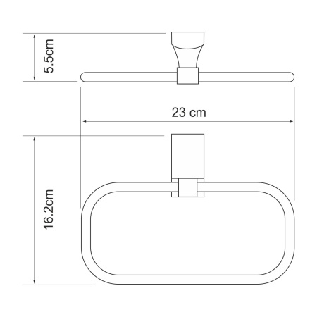 Держатель полотенец WasserKRAFT Leine K-5060W