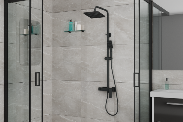 Душевая система RUSH Thira без излива TR3635-40Black