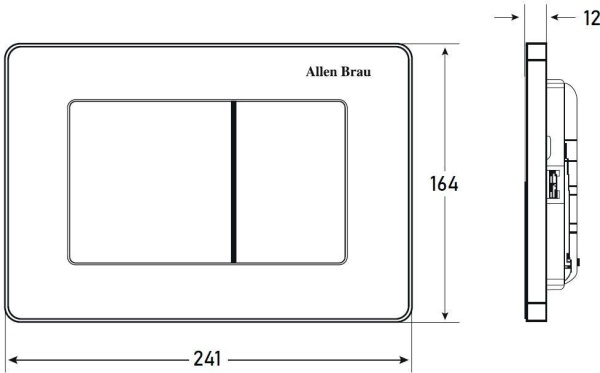 Клавиша смыва Allen Brau Infinity 9.20006.BN сталь браш