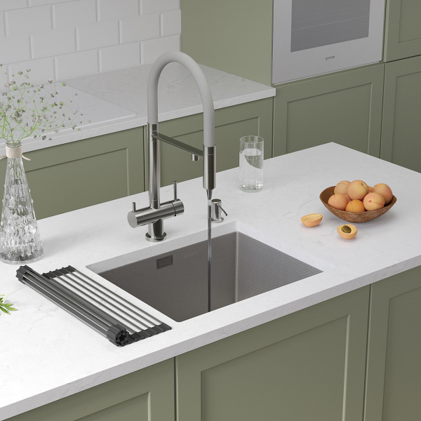 Кухонная мойка Roxen Uno 54 под столешницу (текстурное покрытие)