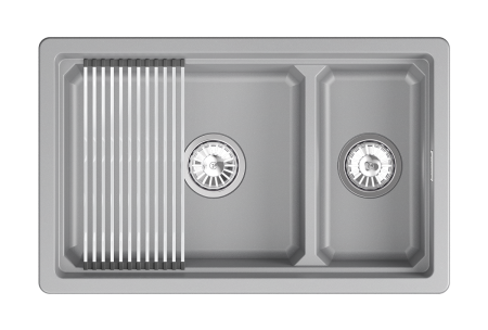 Мойка для кухни Granula Kitchen Space 7304iU алюминиум, 73х45 см, прямоугольная