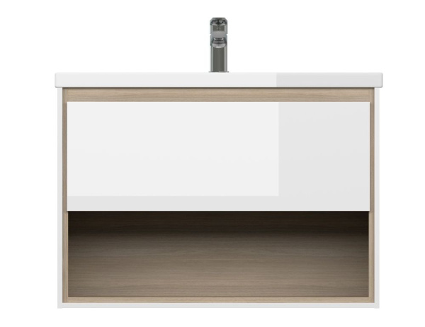 Тумба под раковину подвесная Cersanit LOUNA 80 для COMO 80 белый, 64071