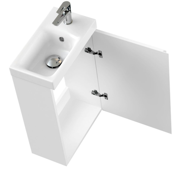 Тумба под раковину подвесная Cersanit MODUO 40 для MODUO 40 белый, SB-SZ-MOD-MO40/Wh