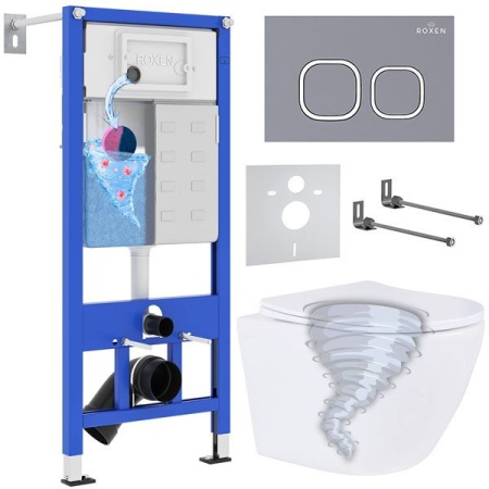 Комплект 6 в 1 RoxenBath StounFix Dual Fresh 968389 (состоит из: 710200, Santi 410280DG, 530205-01)