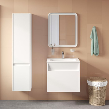 Тумба с умывальником IDDIS подвесная с ящиками белая Esper 60 см ESP60W0i95K