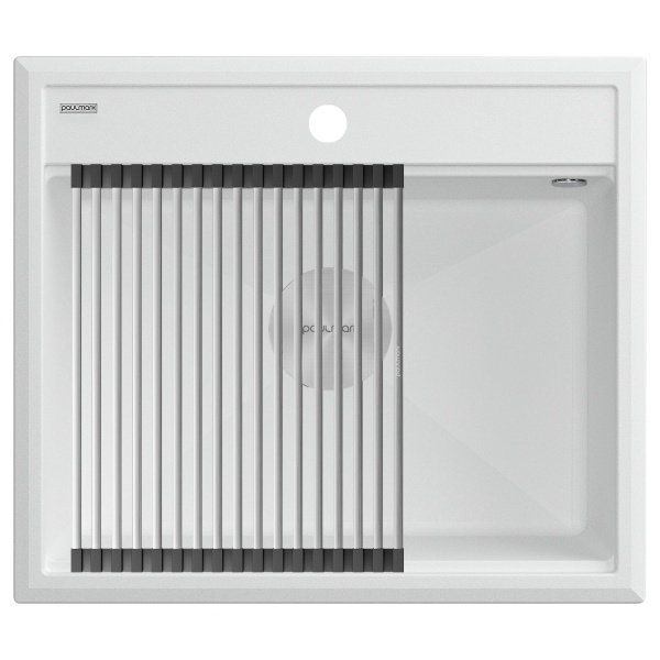 Мойка STEPIA 60, IT-GRANIT, PM115951-WH , белый, 590х510, Paulmark