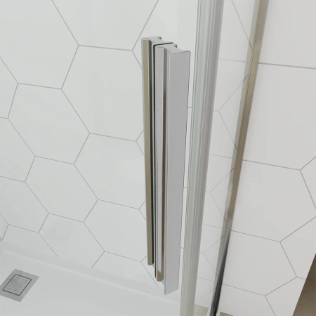 Душевой угол Veconi Ottimo P10 CH, 1000x1000x1900, хром, стекло матовое
