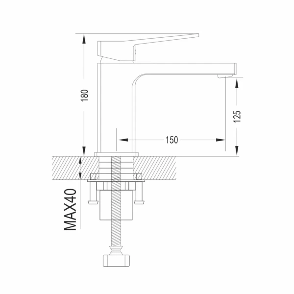 Смеситель для раковины Shevanik S6901, хром