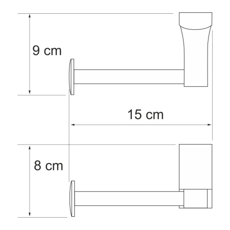 Держатель туалетной бумаги WasserKRAFT Leine K-5096W