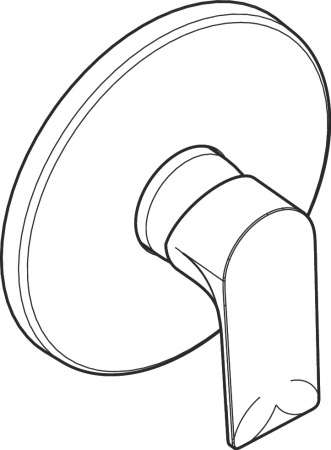 72668670 Hansgrohe Rebris E Встраиваемый смеситель для душа черный матовый 72668670