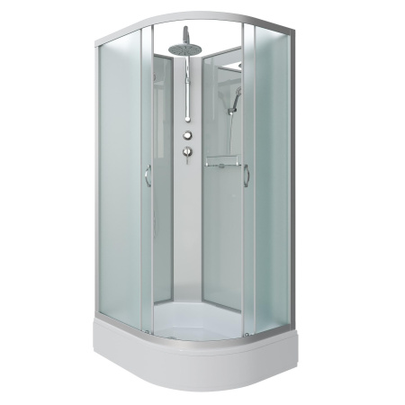 Душевая кабина Niagara Classic NG-33394-14LBKT 130х90х210-240, средний поддон 26 см, стекло матовое