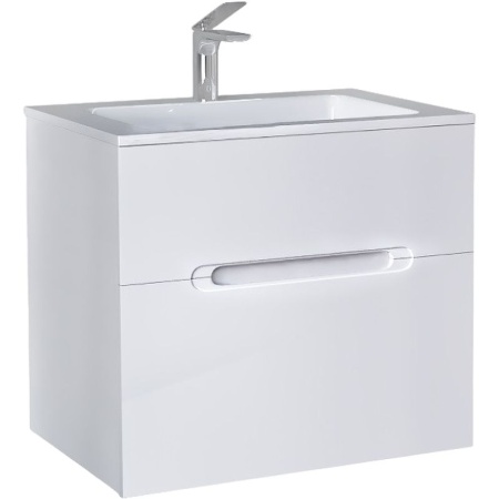 Тумба под раковину Jorno Modul 65 Mоl.01.62/P/W белый глянец