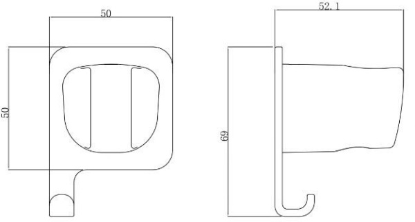 Держатель для душа Allen Brau Infinity 5.21B17-00 хром