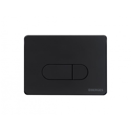 Инсталляция BERGES для скрытого монтажа унитаза NOVUM кнопка D5 Soft Touch, черная