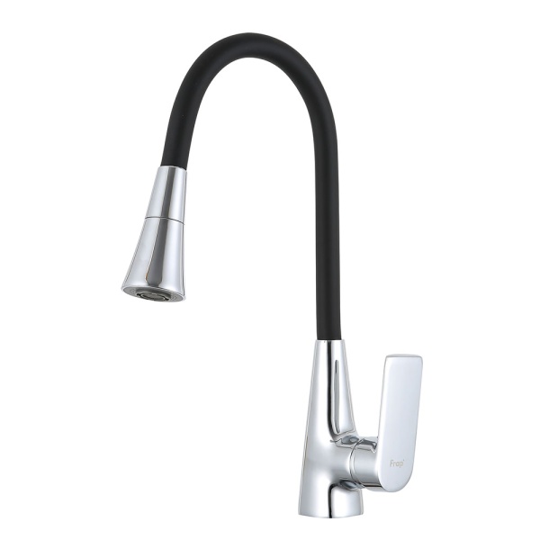 Смеситель для кухни с гибким изливом и режимом душ FRAP F4471, хром