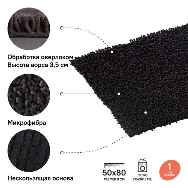 Коврик для ванной комнаты IDDIS Décor D21M580i12