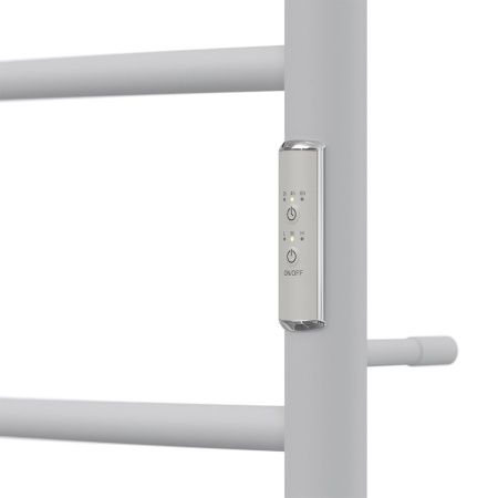 Полотенцесушитель электрический Point PN04858PW П5 500x800 с полкой, диммер справа, белый