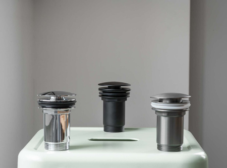 Донный клапан Laveo Pop-Up Waste CKK_72R3 черный