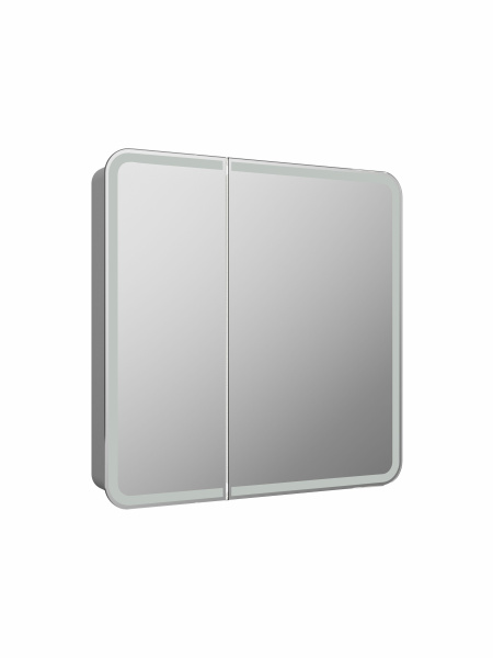 Зеркальный шкаф 80х80см для ванной с регулируемой LED подсветкой 6000k "Reflexion Circle" RF2110SR