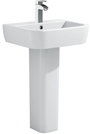 Пьедестал для раковины Allen Brau Infinity 4.21008.20 белый глянец