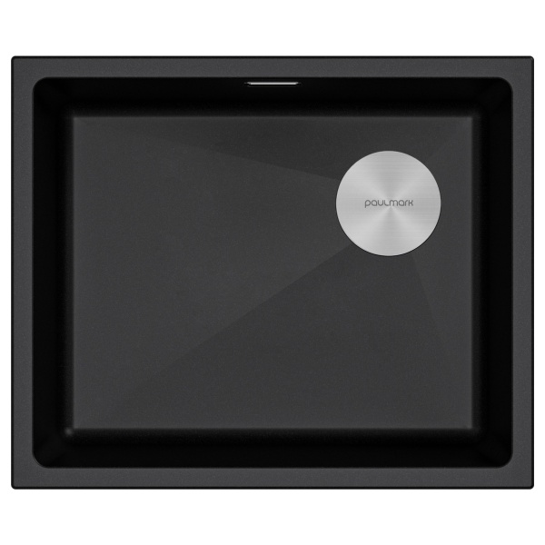 Мойка LUMI 55UNI-SKEW, IT-GRANIT, LU55SK-BLM, черный, 555х440, Paulmark
