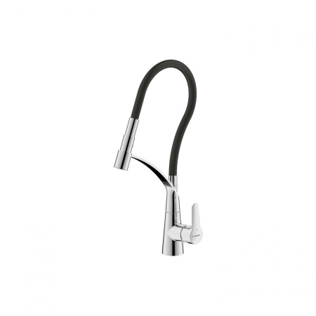 Смеситель для кухни Bravat F7420453CP с гибким изливом