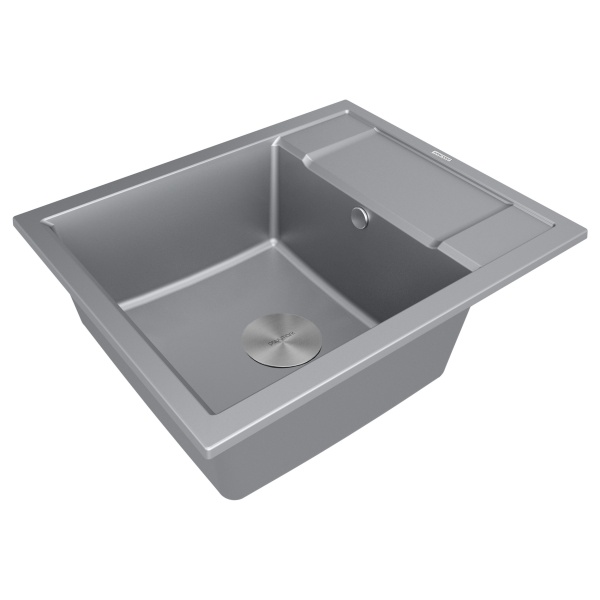 Мойка FLUGEN 50-600, IT-GRANIT, PM216050-GRM, серый металлик, 600х500 мм, Paulmark
