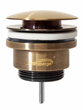 Донный клапан для раковины Hansberge H107 Бронза