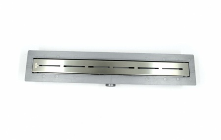 Дренажный канал Timo Smart 60см с решеткой SINGLE GAP из нержавеющей стали, SM-GG60-LS40(DRY)