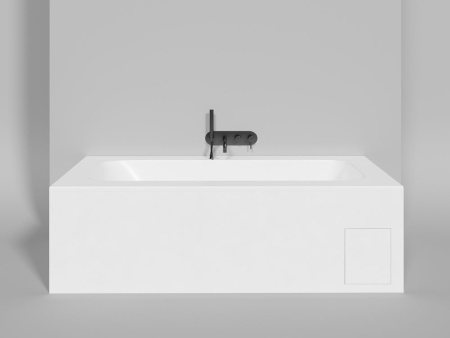 Ванна встраиваемая Salini ORLANDA PLUS 190x100, S-Stone, матовый белый 102024M
