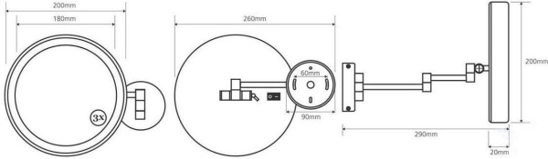 Косметическое зеркало Bemeta 112101142