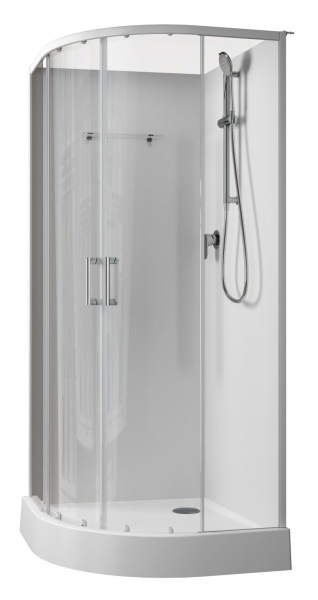 Душевая кабина Aquanet Passion EVO R white 90x90 набор 1