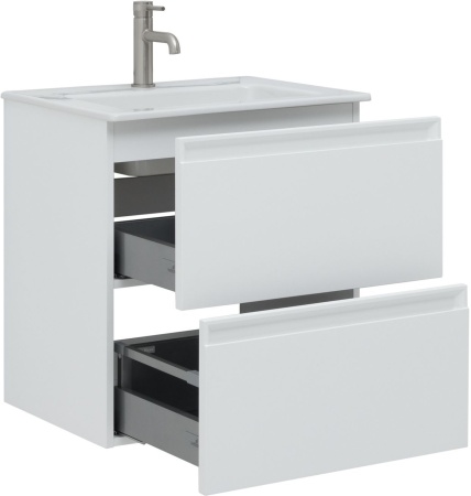 Тумба с раковиной Allen Brau Eclipse 60 1.E1001.WM белый матовый