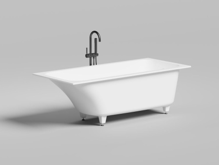 Ванна встраиваемая Salini ORLANDA KIT 170x75 покраска по RAL полностью, S-Stone, матовый 102127MF